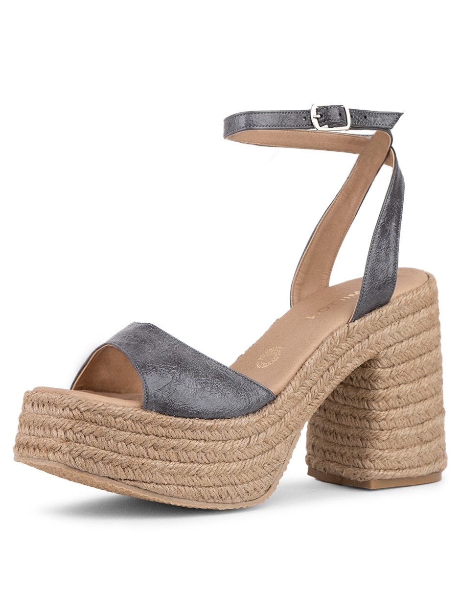 Alpargata para mujer fiorella silver